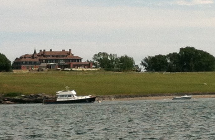 The famous Hammersmith Farm is one of the many stunning properties on the Newport shore.