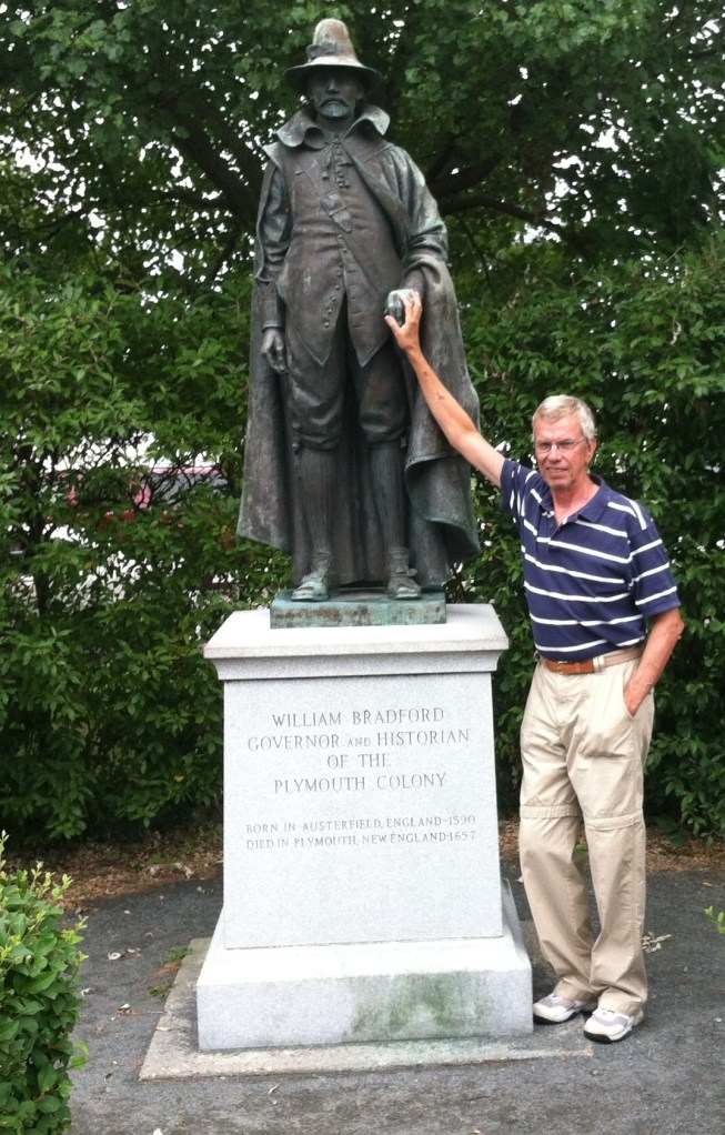 Checking in with the colony's first governor who, as you can see, is not as tall as he looks in the movies.