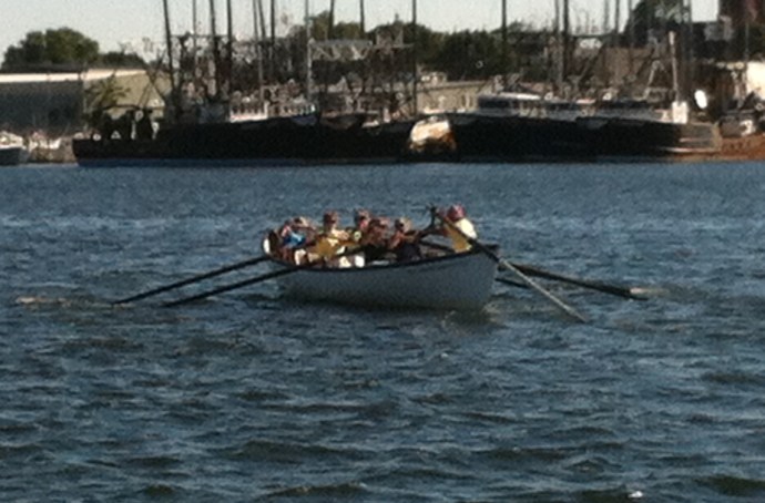 These women practice for their next dory race, a popular sport in New England harbors.