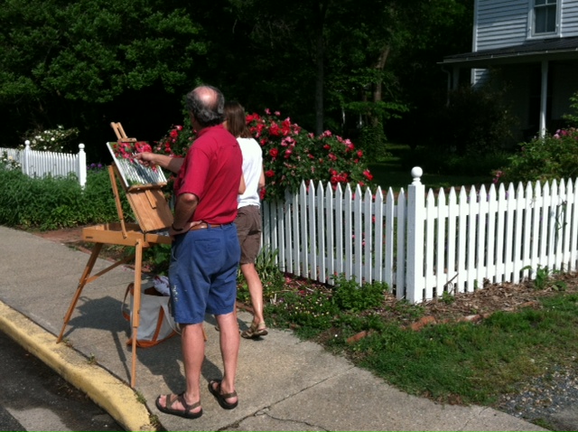 A stroll through Onancock reveals "picture perfect" gardens gracing the many classic 19th century homes.