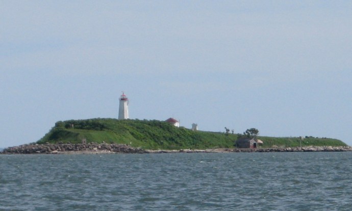 Though not far off the Connecticut shore, Falkner Island seems to stand alone against the elements.