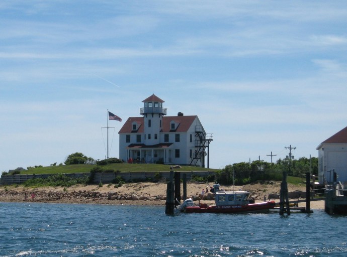 At the entrance to Great Salt Pond, Coast Guard Station Block Island is now listed as "inactive."