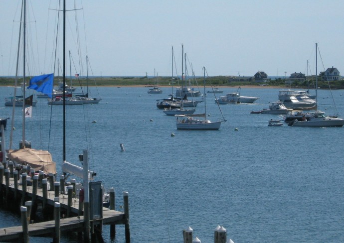 It's too early in the season, meaning too many empty moorings and slips, for Aldo to make his morning rounds.