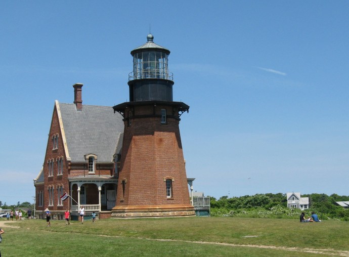 With the point eroding, the entire South Light structure was moved back 200' at a cost of $2.5-million, and the bluff keeps eroding.