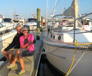 Neighbors on A-Dock made Steadfast and crew feel right at home.