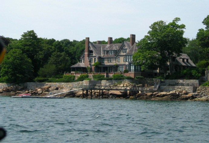 This old girl guards the entrance to Manchester-by-the-Sea, one of many stately homes that rim the harbor.