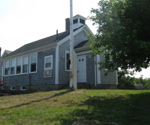 The one-room schoolhouse now serves a student body of two.
