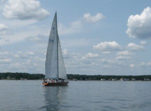 Twelve-meters like Heritage can find wind when others can't.