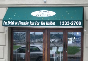 A shop in Greenport has nothing to do with Duck Island but the awning's too good ignore.