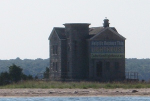 The original purpose of Cedar Island Light was to guide whalers between Sag Harbor and Gardiner's Bay.