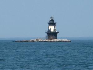 The "Coffee Pot" light marks the end of Oyster Pond Reef off Orient Point.