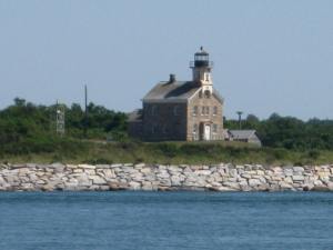 The design of the granite Plum Island Light is similar to North Light on Block Island.