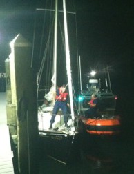Coast Guardsmen snagged "Magic" to safety as squall approached Manasquan.
