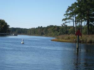 Interstate 64 runs just beyond the trees.