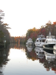 A tight channel but enough for some big boats.