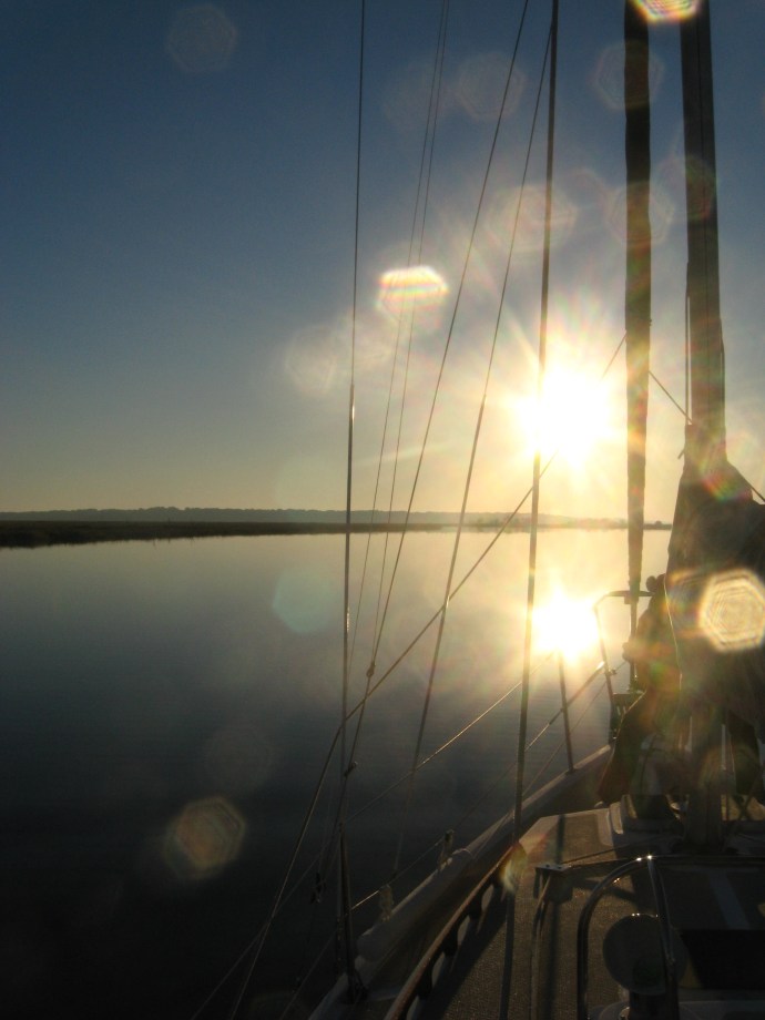 Stillness at sunrise on Tom Point Creek.