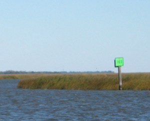 It's wise to give ICW markers a wide berth.