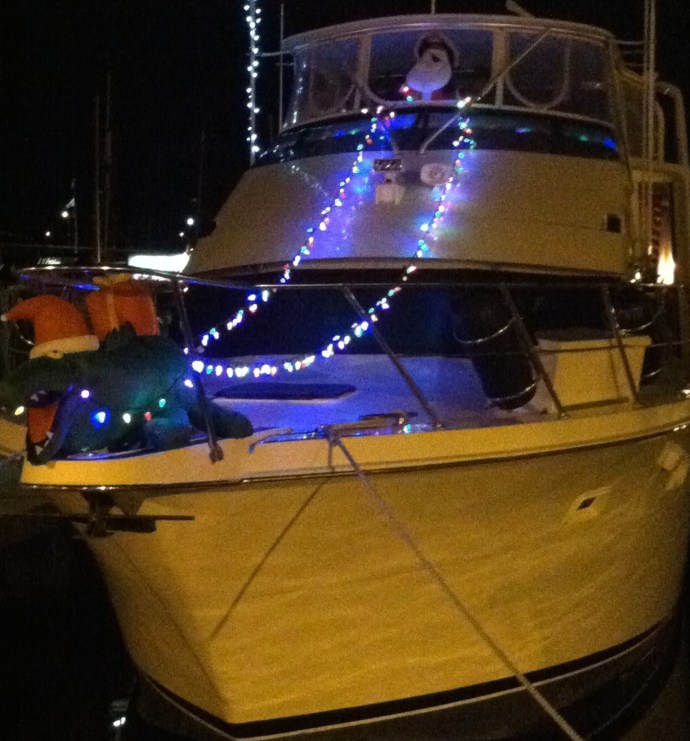 Nothing says Christmas like Pirate Santa at the reins with Rudolph-the-Red-Nosed Gator on the bow.
