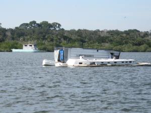 Florida has a real problem with "homeless" boats.