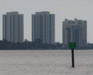 A welcome sight, Fort Myers skyline.