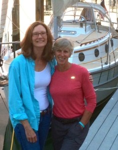 Carolyn and Kate stop to check on Steadfast.