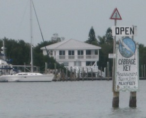 The cheeseburger's a popular item at Cabbage Key.
