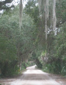 The sign says the State Park at Cayo Costa is "The Real Florida."